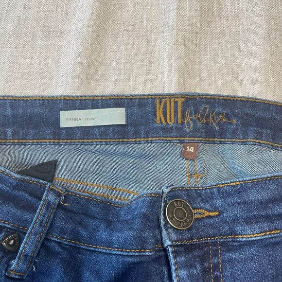 Kut from‎ the Kloth Sienna Skinny Denim Blue Jeans Women’s Size 14 - Picture 6 of 8